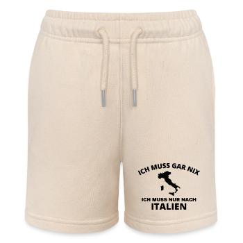 Italien Spruch - Stanley/Stella Teenager Bio-Joggingshorts MINI BOLTER - Natur - Vorne