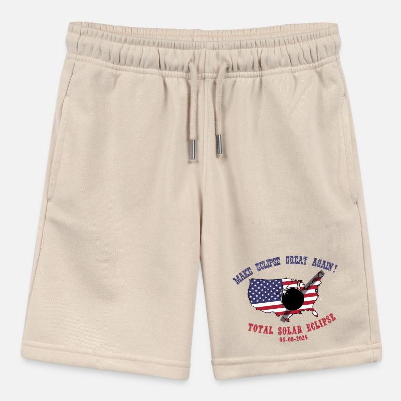 Total Solar Eclipse 2024 Stanley/Stella MINI BOLTER Organic Teen Jogging Shorts