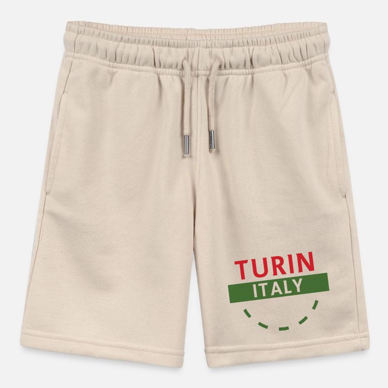 Turn Italy Emblem Tee Artwork Stanley/Stella MINI BOLTER Organic Teen Jogging Shorts