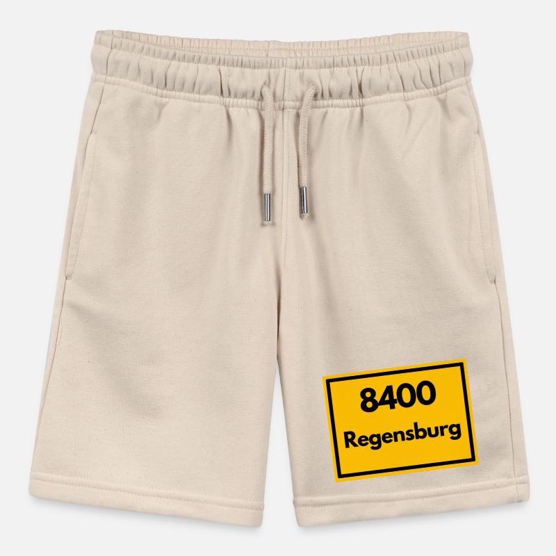 OLD POSTCODE ZIP CODE RETRO 8400 REGENSBURG Stanley/Stella MINI BOLTER Organic Teen Jogging Shorts