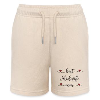 Midwife - Stanley/Stella MINI BOLTER Organic Teen Jogging Shorts - soft Ecru - Front