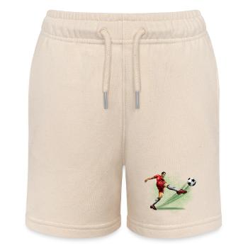 soccer player - Stanley/Stella MINI BOLTER Organic Teen Jogging Shorts - soft Ecru - Front