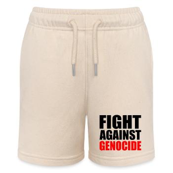 Fight against genocide - Stanley/Stella MINI BOLTER Organic Teen Jogging Shorts - soft Ecru - Front
