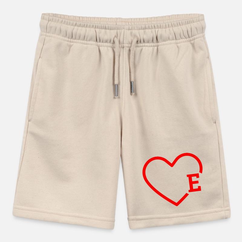 Buchstabe E Rotes Herz Stanley/Stella Teenager Bio-Joggingshorts MINI BOLTER