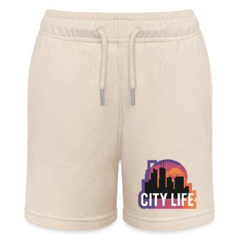 CITY LIFE - Stanley/Stella MINI BOLTER Organic Teen Jogging Shorts - soft Ecru - Front