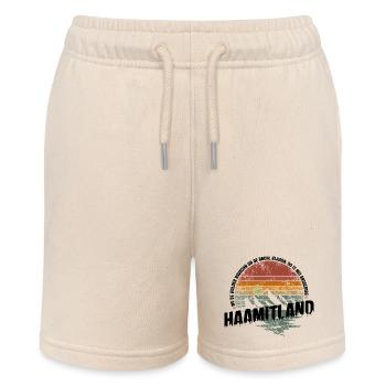 Heimatland Erzgebirge - Stanley/Stella Teenager Bio-Joggingshorts MINI BOLTER - Natur - Vorne