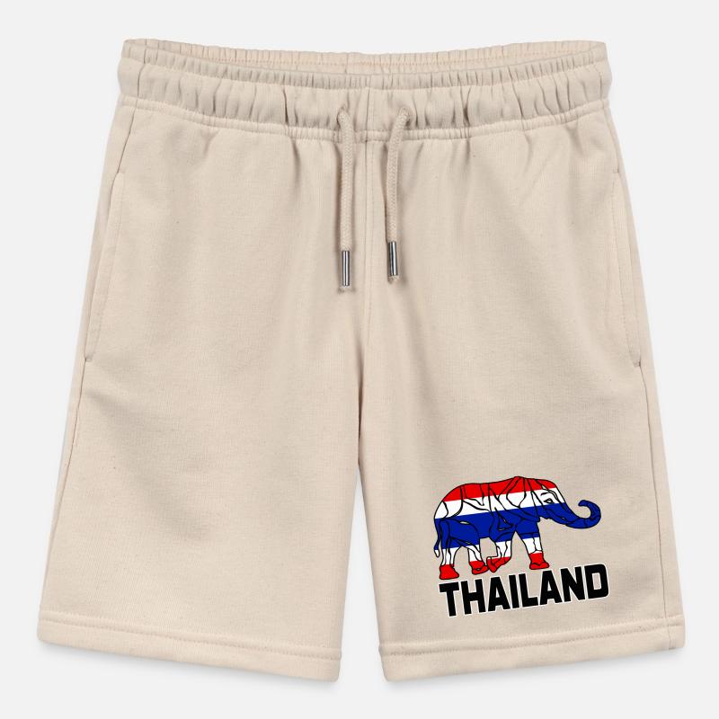 Thailand Elephant / Gift / Gift Idea Stanley/Stella MINI BOLTER Organic Teen Jogging Shorts