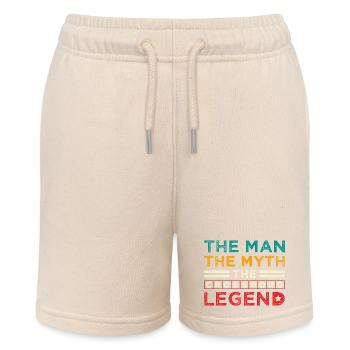 Crossword Legend The Man Myth Design - Stanley/Stella Teenager Bio-Joggingshorts MINI BOLTER - Natur - Vorne