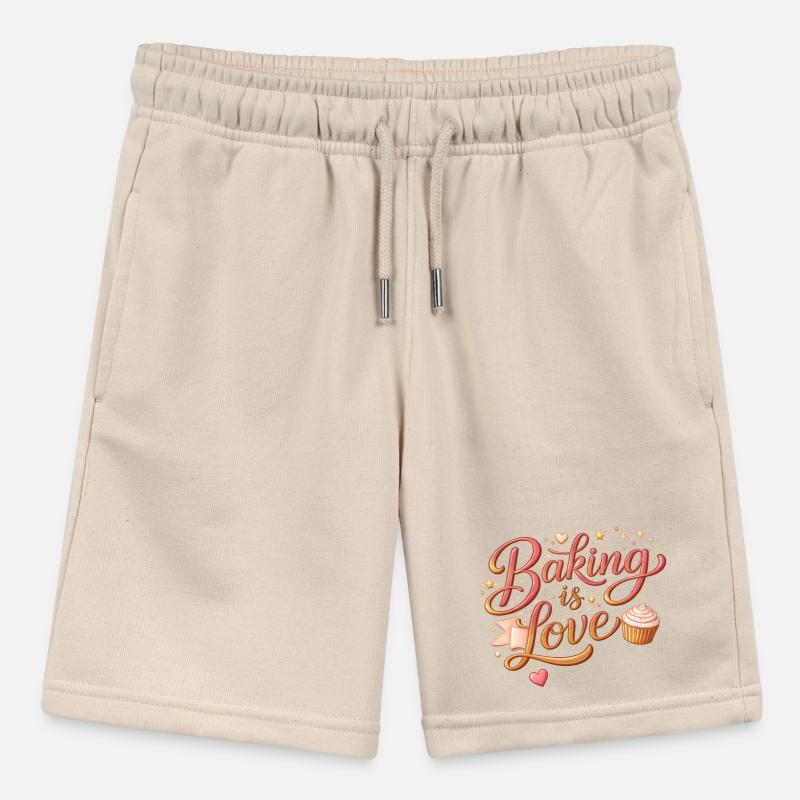 Baking is Love Backen Spruch Design Stanley/Stella Teenager Bio-Joggingshorts MINI BOLTER