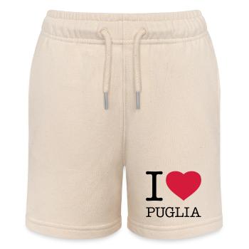 I LOVE PUGLIA Apulia Italy Italy - Stanley/Stella MINI BOLTER Organic Teen Jogging Shorts - soft Ecru - Front