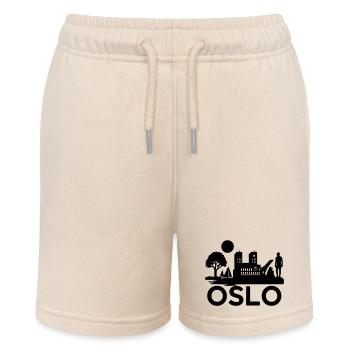 oslo silhouette wahrzeichen - Stanley/Stella Teenager Bio-Joggingshorts MINI BOLTER - Natur - Vorne