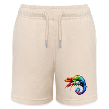Gecko - Stanley/Stella MINI BOLTER Organic Teen Jogging Shorts - soft Ecru - Front