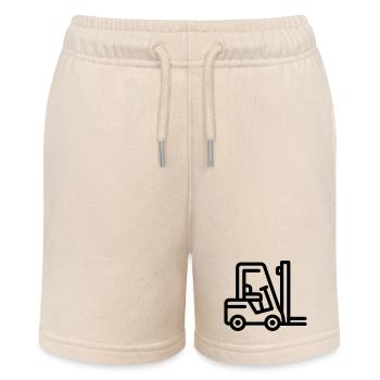 Gabelstapler - Stanley/Stella Teenager Bio-Joggingshorts MINI BOLTER - Natur - Vorne