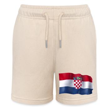 Drapeau de la Croatie - Short bio MINI BOLTER Stanley/Stella Ado - écru doux - Devant
