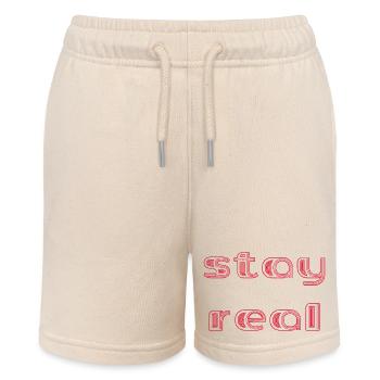 stay real - Stanley/Stella Teenager Bio-Joggingshorts MINI BOLTER - Natur - Vorne