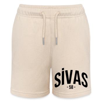 Sivas 58 Türkei Turkiye Geschenk Urlaub TR Türk - Stanley/Stella Teenager Bio-Joggingshorts MINI BOLTER - Natur - Vorne