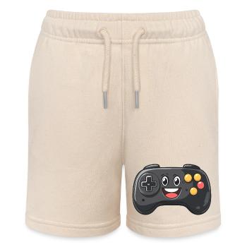 Fun controller for gamers - Stanley/Stella MINI BOLTER Organic Teen Jogging Shorts - soft Ecru - Front