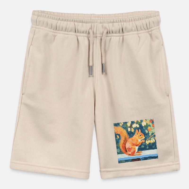 eichhörnchen, bunt, tier, geschenk, geschenkidee Stanley/Stella Teenager Bio-Joggingshorts MINI BOLTER