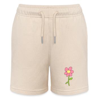 Symbole fleur Nature Plante - Short bio MINI BOLTER Stanley/Stella Ado - écru doux - Devant