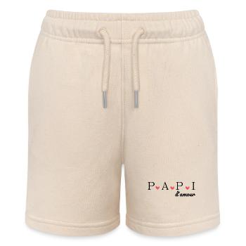 Opa der Liebe - Stanley/Stella Teenager Bio-Joggingshorts MINI BOLTER - Natur - Vorne