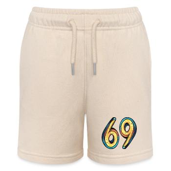 69 Number Colorful - Stanley/Stella MINI BOLTER Organic Teen Jogging Shorts - soft Ecru - Front
