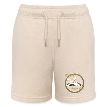 Bergfliegende französische Alpen - Stanley/Stella Teenager Bio-Joggingshorts MINI BOLTER - Natur - Vorne