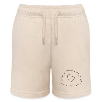 herz symbol denken - Stanley/Stella Teenager Bio-Joggingshorts MINI BOLTER - Natur - Vorne