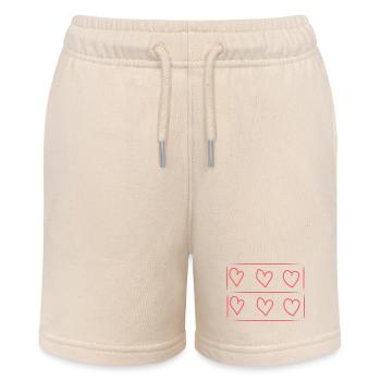 Six Coeurs Coeur Rectangle Rose - Short bio MINI BOLTER Stanley/Stella Ado - écru doux - Devant