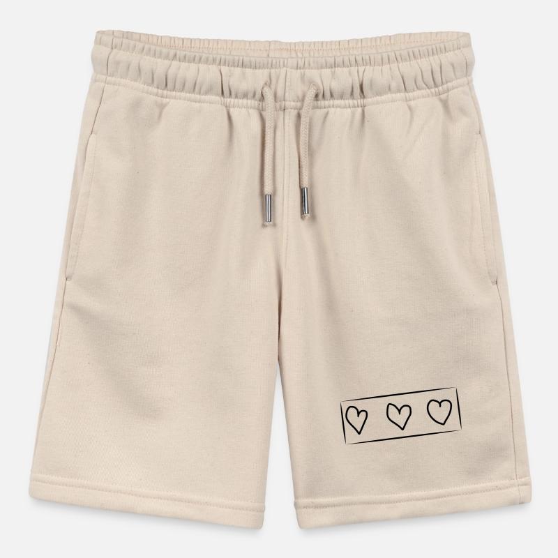 Rettangolo a forma di cuore a tre cuori Pantaloncini sportivi ecologici MINI BOLTER per ragazzi di Stanley/Stella