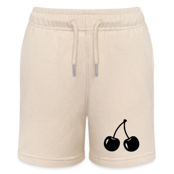 Silhouette cerise – Motif de fruits sucrés - Short bio MINI BOLTER Stanley/Stella Ado - écru doux - Devant