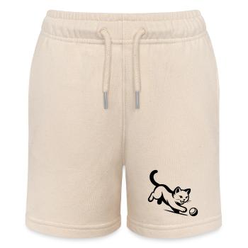 Katze - Stanley/Stella Teenager Bio-Joggingshorts MINI BOLTER - Natur - Vorne