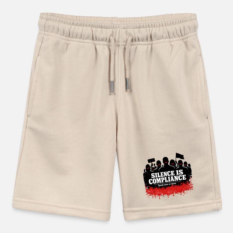 Silence is obedience – speak now Stanley/Stella MINI BOLTER Organic Teen Jogging Shorts