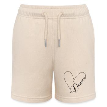 Danica Name Herzlinie - Stanley/Stella Teenager Bio-Joggingshorts MINI BOLTER - Natur - Vorne