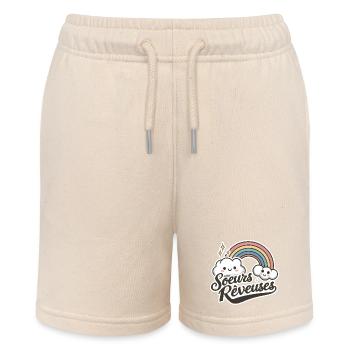 Miss Dreamer Sweet and Poetic Child Design - Stanley/Stella MINI BOLTER Organic Teen Jogging Shorts - soft Ecru - Front