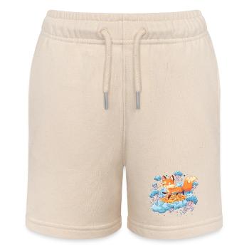 Fox on Waffle Dream - Stanley/Stella MINI BOLTER Organic Teen Jogging Shorts - soft Ecru - Front