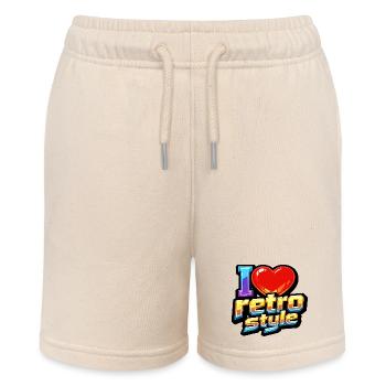 I Love Retro Style - Stanley/Stella Teenager Bio-Joggingshorts MINI BOLTER - Natur - Vorne