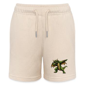 Ernsthafter Dabbing Drache - Stanley/Stella Teenager Bio-Joggingshorts MINI BOLTER - Natur - Vorne