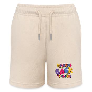 Welcome Back to School - Stanley/Stella MINI BOLTER Organic Teen Jogging Shorts - soft Ecru - Front