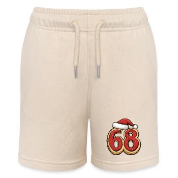 68 Number Christmas Cookie - Stanley/Stella MINI BOLTER Organic Teen Jogging Shorts - soft Ecru - Front