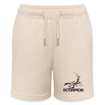 scorpion scorpio skorpion symbol Logo icon sketch - Stanley/Stella Teenager Bio-Joggingshorts MINI BOLTER - Natur - Vorne