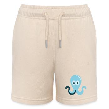 Squid - Stanley/Stella MINI BOLTER Organic Teen Jogging Shorts - soft Ecru - Front