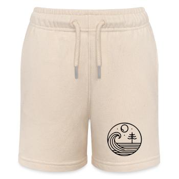 Natur im Einklang – Welle und Mond im Kreislauf - Stanley/Stella Teenager Bio-Joggingshorts MINI BOLTER - Natur - Vorne