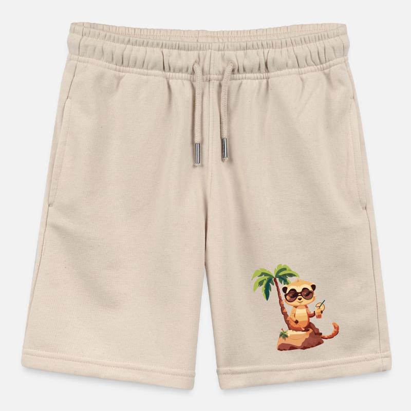 Erdmännchen Sommer Strand Comic Stanley/Stella Teenager Bio-Joggingshorts MINI BOLTER
