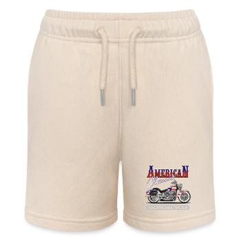 Classic American Motorcycle - Stanley/Stella MINI BOLTER Organic Teen Jogging Shorts - soft Ecru - Front