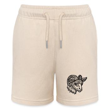 Steinbock Ziege - Stanley/Stella Teenager Bio-Joggingshorts MINI BOLTER - Natur - Vorne