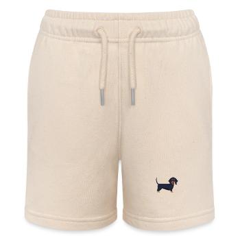 Dachshund Dackel Hund Dog Hundemensch Geschenkidee - Stanley/Stella Teenager Bio-Joggingshorts MINI BOLTER - Natur - Vorne