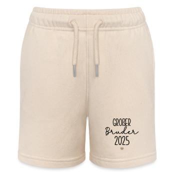Großer Bruder - Stanley/Stella Teenager Bio-Joggingshorts MINI BOLTER - Natur - Vorne