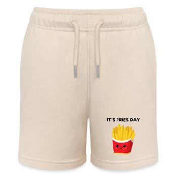 It´s Fries day: Celebrate French Fries - Stanley/Stella Teenager Bio-Joggingshorts MINI BOLTER - Natur - Vorne