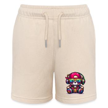 Bunter Teddybär - Stanley/Stella Teenager Bio-Joggingshorts MINI BOLTER - Natur - Vorne
