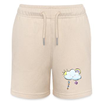 blue cloud - Stanley/Stella MINI BOLTER Organic Teen Jogging Shorts - soft Ecru - Front